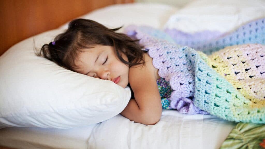 Sleeping Girl Reduce Toddler Fever
