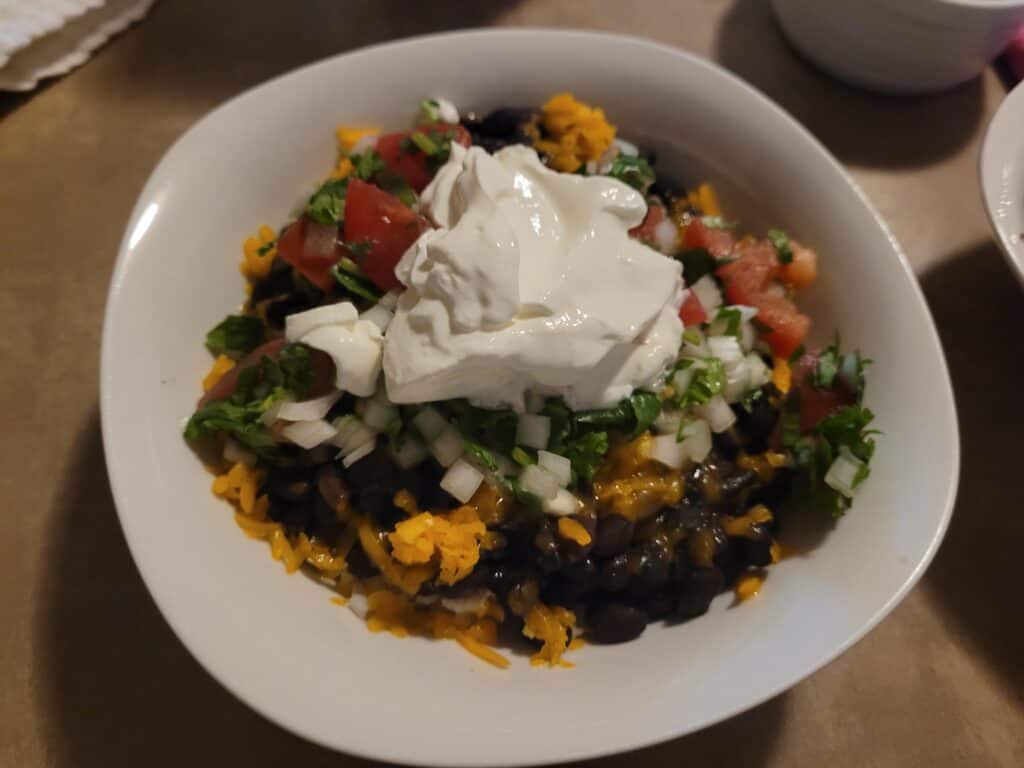 black bean and rice bowl healthy budget friendly meals