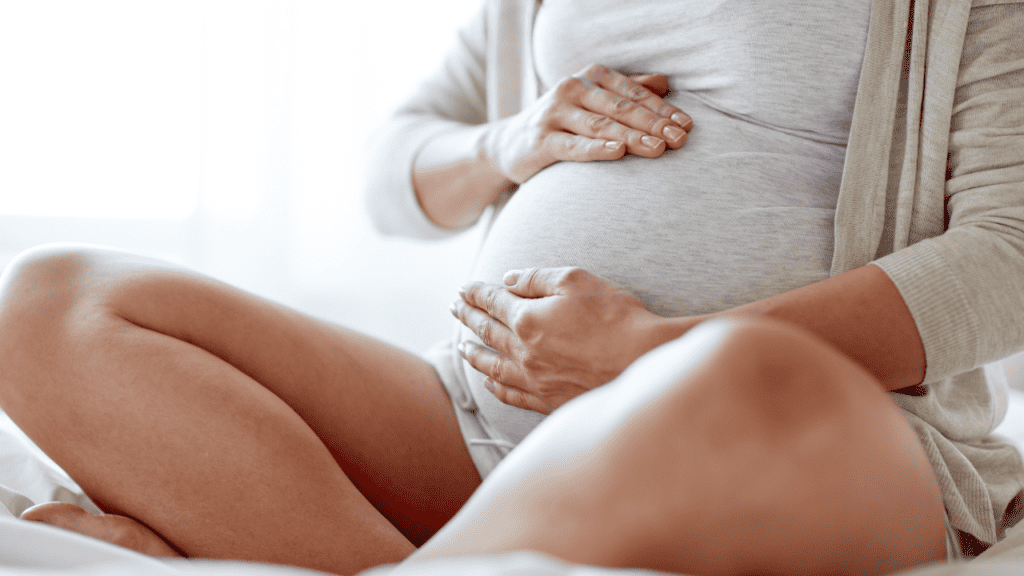 Pregnancy Tips for First-Time Moms with pregnant woman holding her belly
